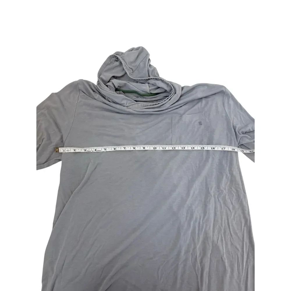 Free Fly Bamboo Lightweight Hoodie Men's Slate Long Sleeve Size L